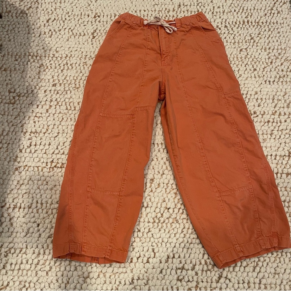 Free People Orange Barrel Wide Leg Pants